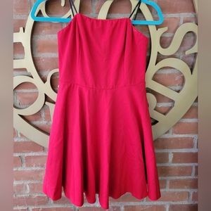 LULU'S ❤️M❤️- About a Twirl Strapless Skater Dress